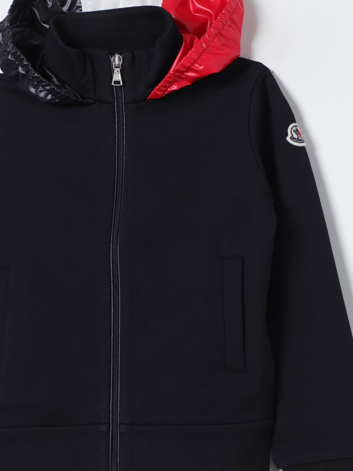 MONCLER SWEATER: Sweater kids Moncler, Blue - Img 3