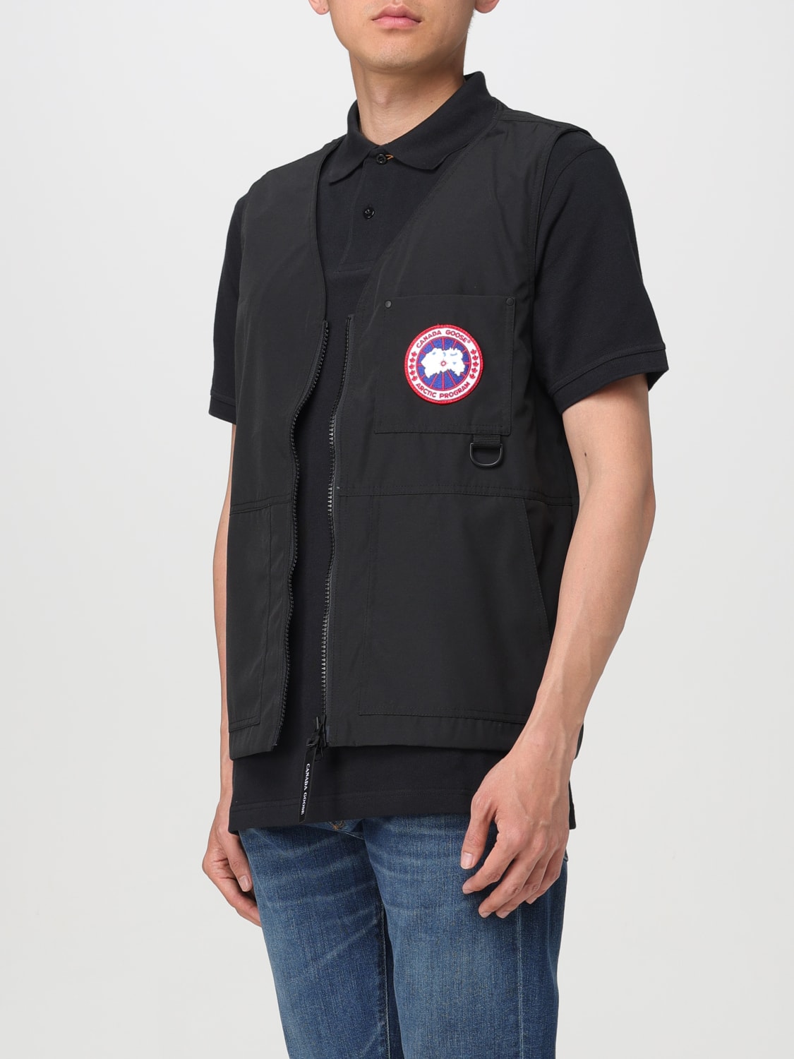 CANADA GOOSE: Jacket men - Black | Canada Goose suit vest 2449M online ...