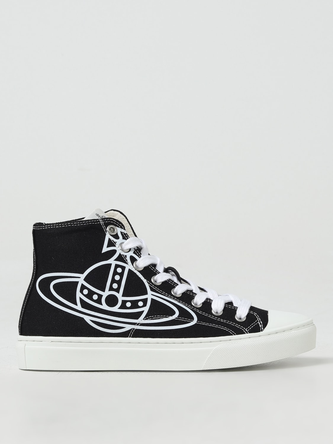 VIVIENNE WESTWOOD SNEAKERS: Sneakers Plimsoll Vivienne Westwood in canvas , Bianco - Img 1