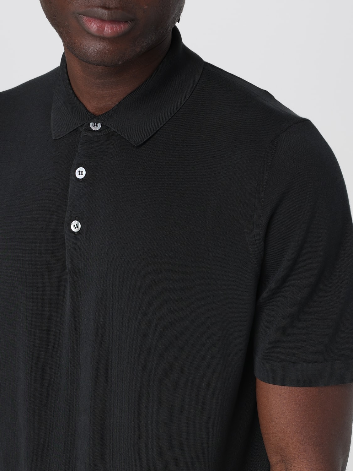 DRUMOHR POLO SHIRT: Polo shirt men Drumohr, Black - Img 3