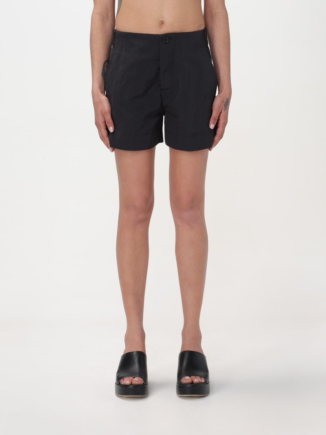 ROBERTO COLLINA SHORT: Pantalon femme Roberto Collina, Noir - Img 1