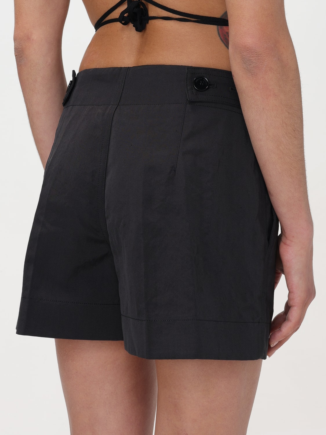 ROBERTO COLLINA SHORT: Pantalon femme Roberto Collina, Noir - Img 3