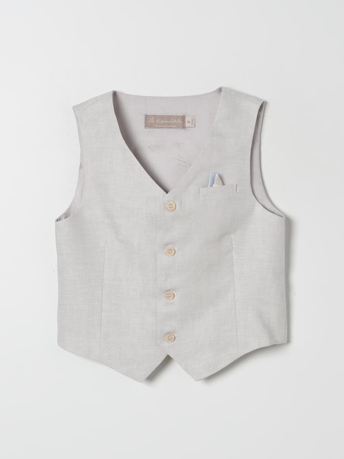 LA STUPENDERIA GILET: Gilet bambino La Stupenderia, Grigio - Img 1