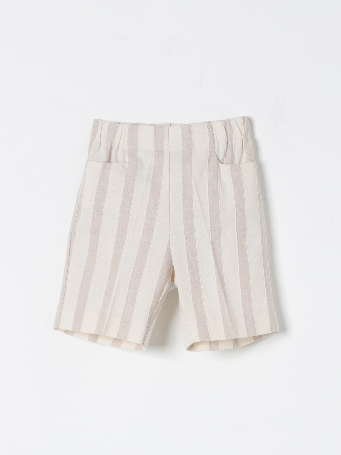 LA STUPENDERIA SHORTS: La Stupenderia boys' shorts, Beige - Img 1