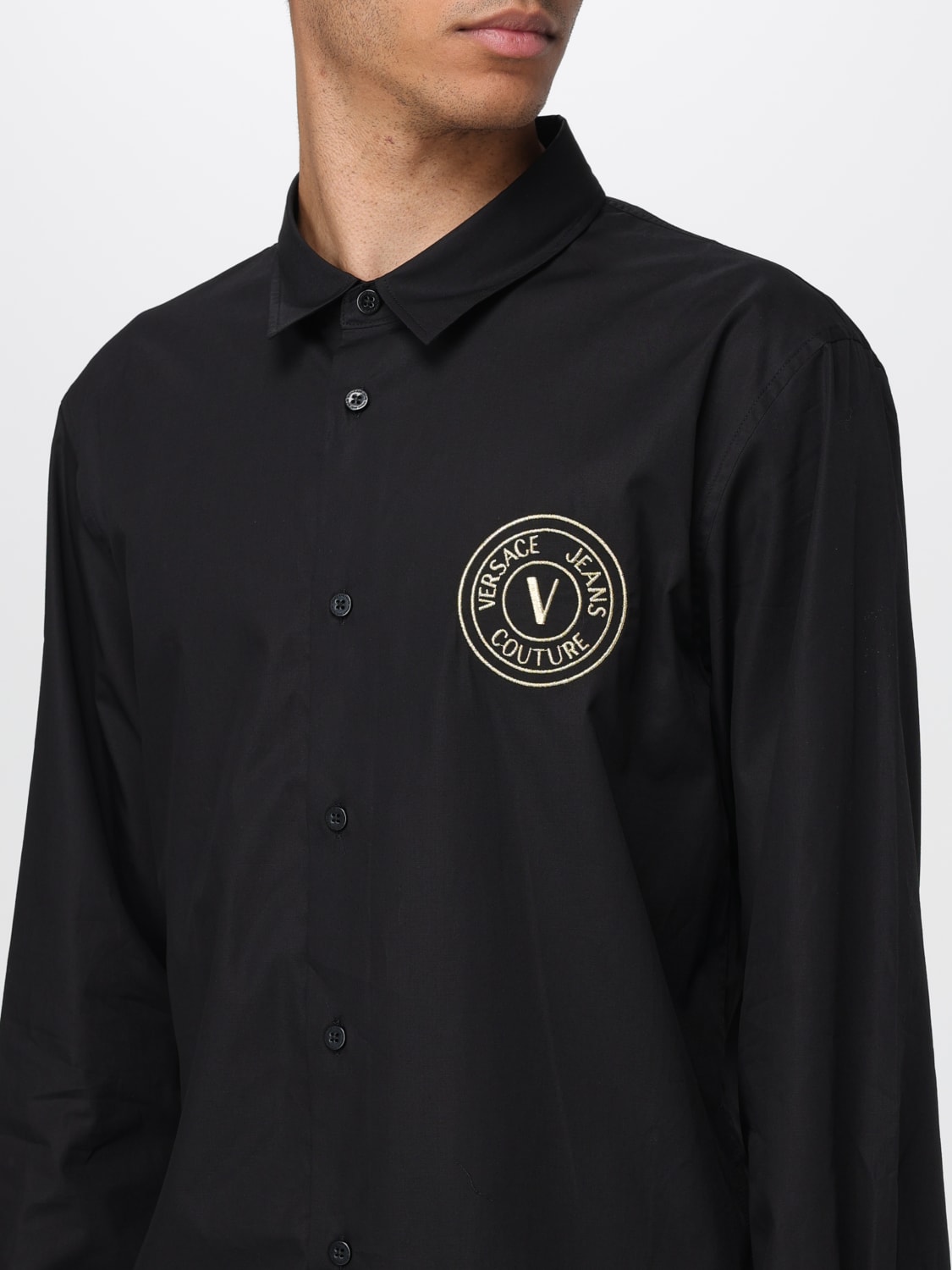 VERSACE JEANS COUTURE SHIRT: Shirt men Versace Jeans Couture, Gold - Img 3