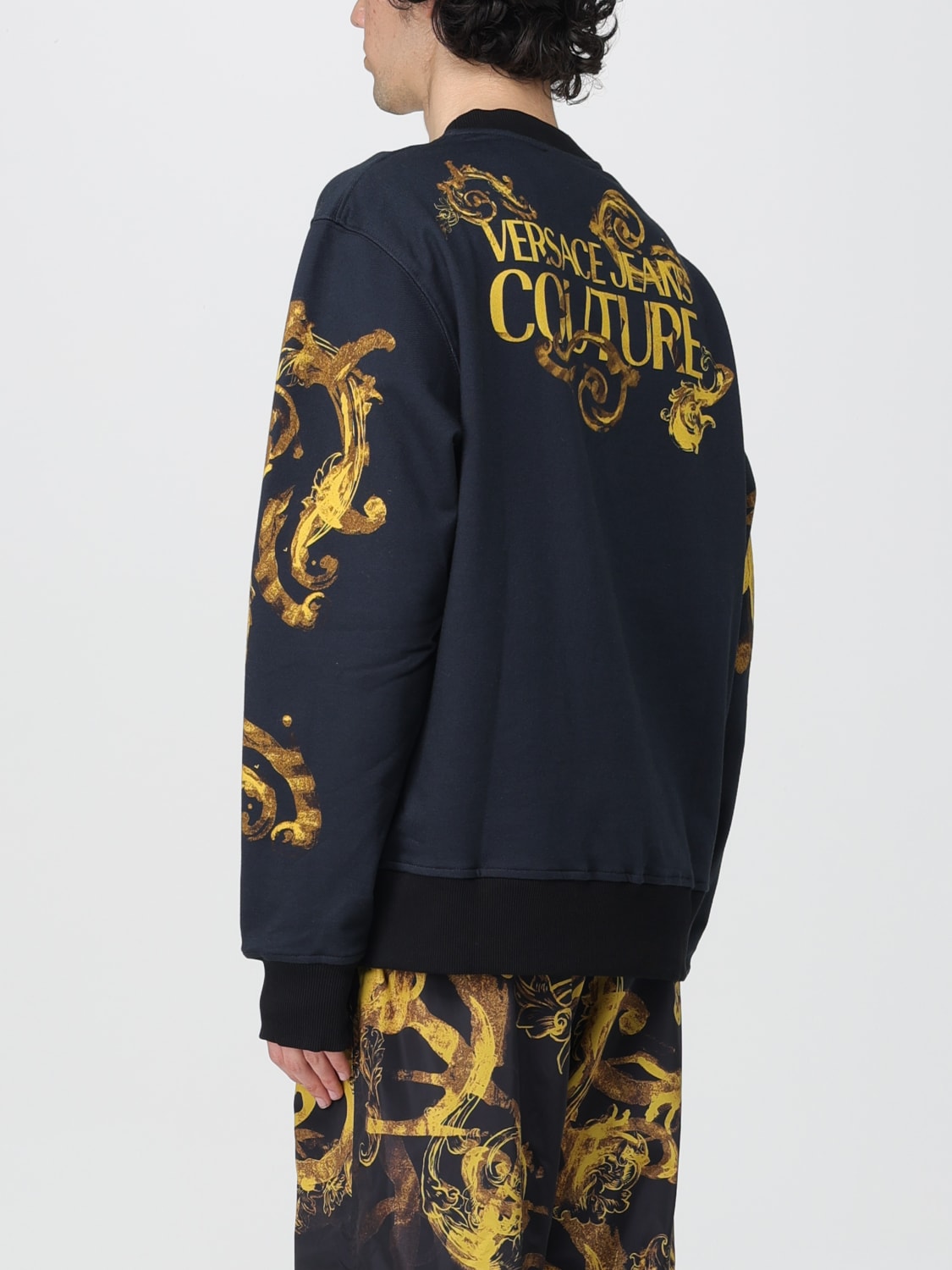 VERSACE JEANS COUTURE SWEATSHIRT: Sweatshirt men Versace Jeans Couture, Gold - Img 3