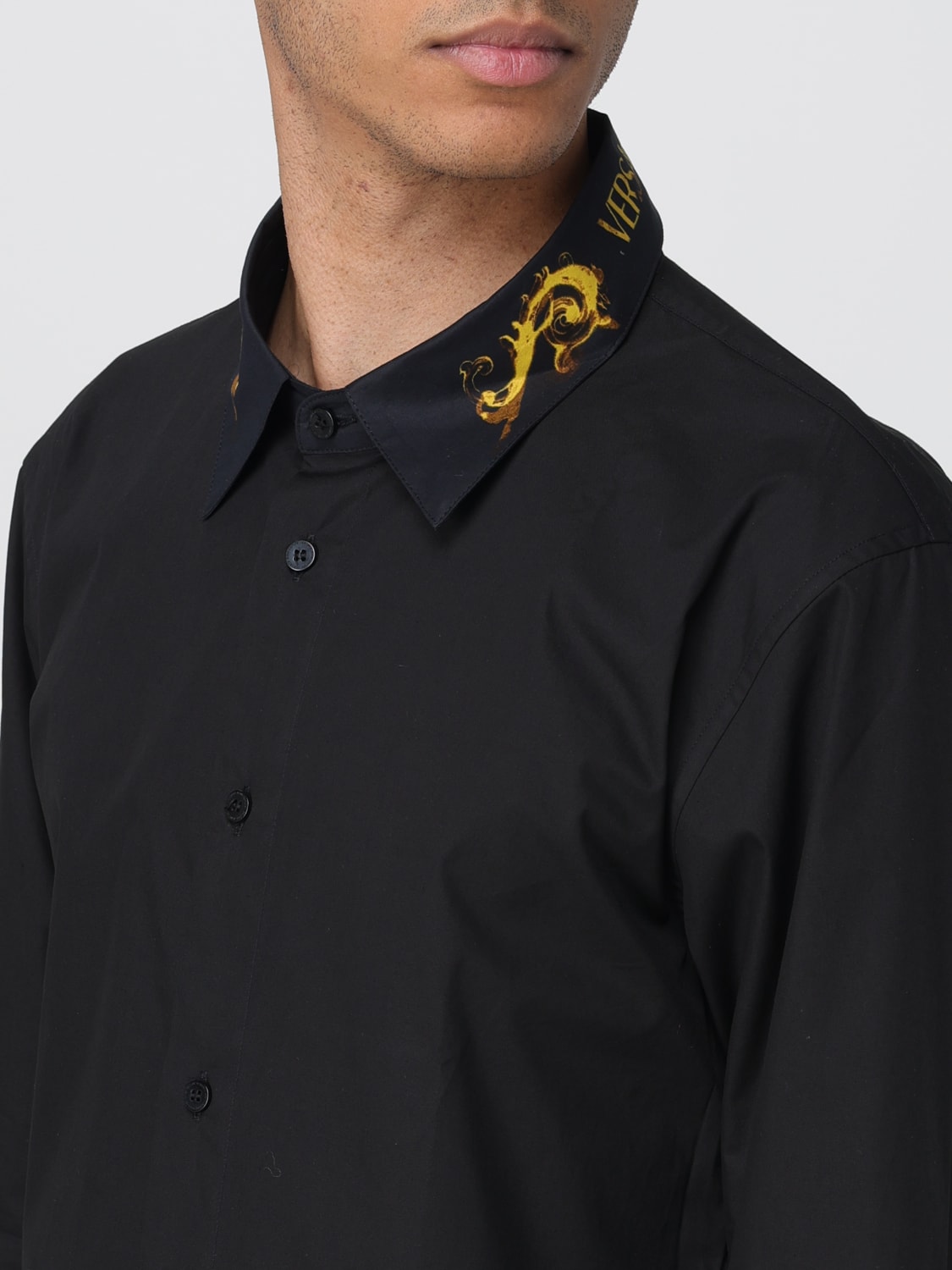 VERSACE JEANS COUTURE SHIRT: Shirt men Versace Jeans Couture, Black - Img 3