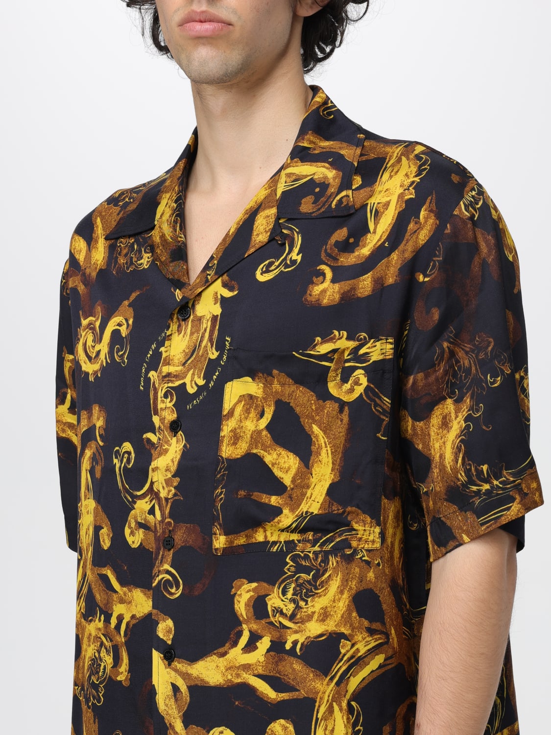 VERSACE JEANS COUTURE CAMISA: Camisa hombre Versace Jeans Couture, Oro - Img 4