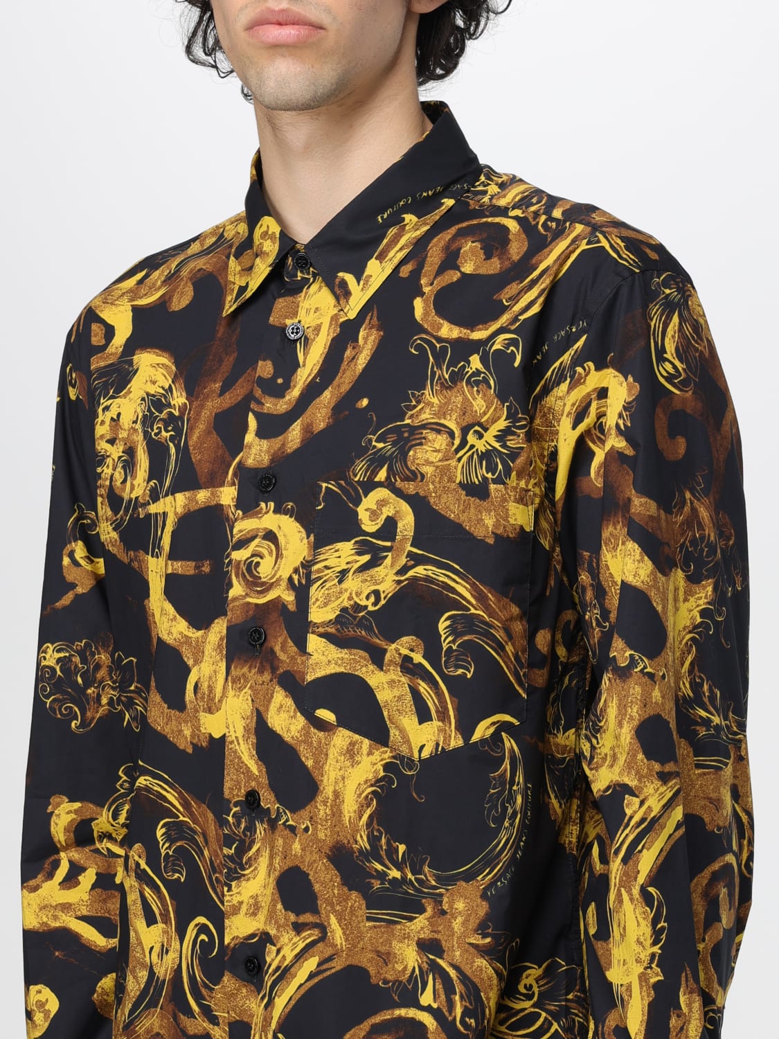 VERSACE JEANS COUTURE HEMD: Hemd herren Versace Jeans Couture, Gold - Img 3