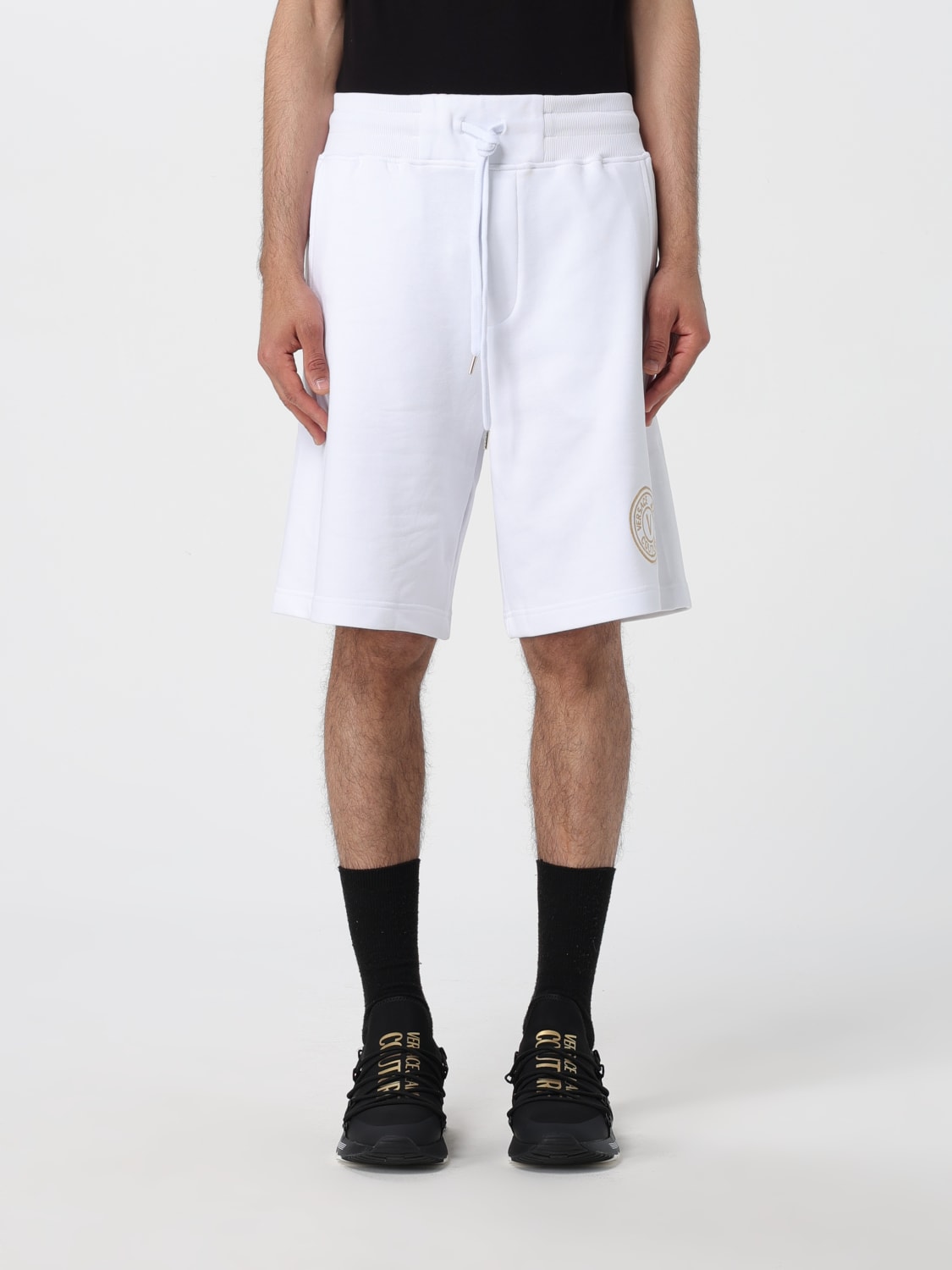 VERSACE JEANS COUTURE PANTALONES CORTOS: Pantalones cortos hombre Versace Jeans Couture, Blanco - Img 1