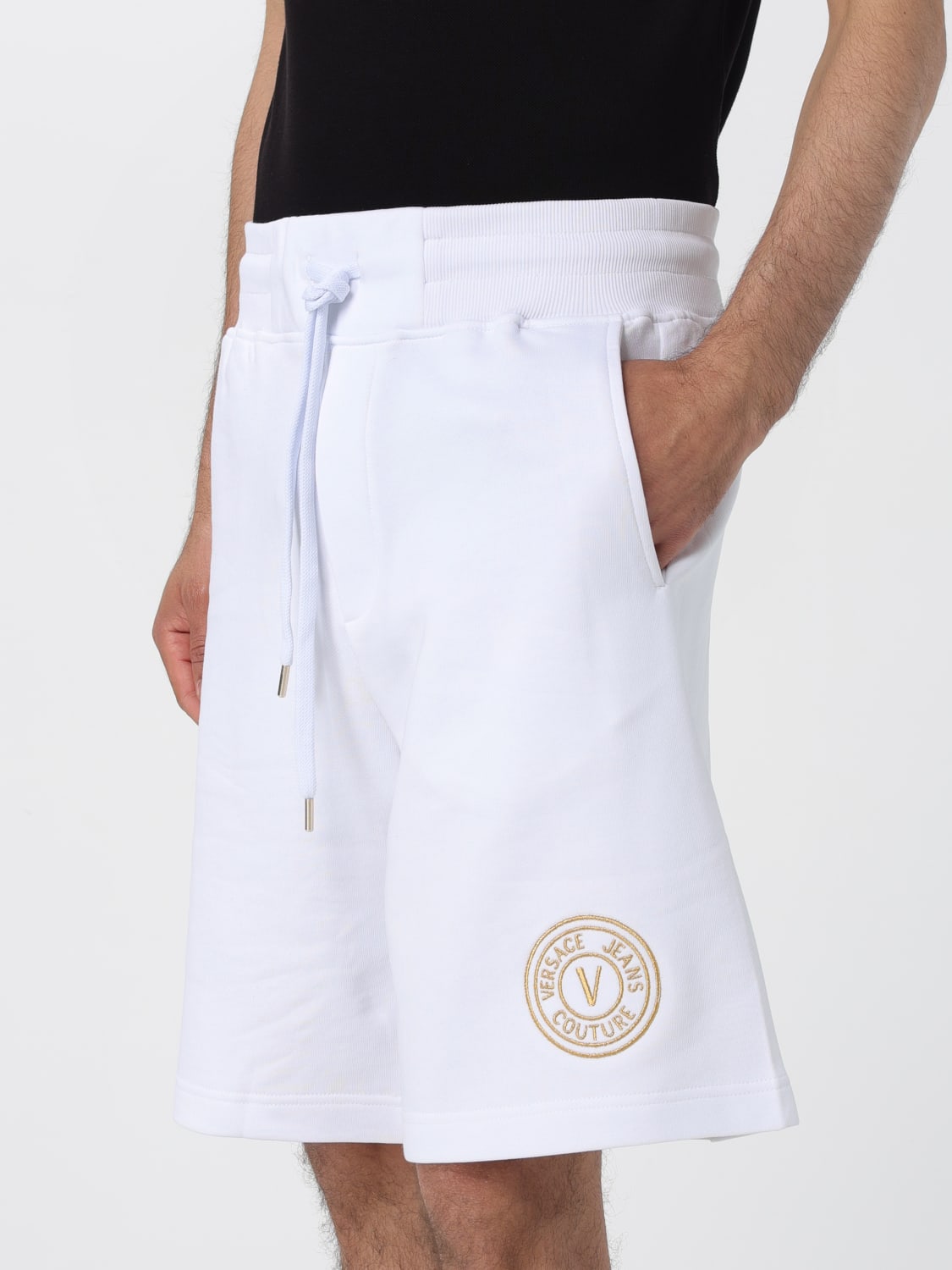 VERSACE JEANS COUTURE PANTALONES CORTOS: Pantalones cortos hombre Versace Jeans Couture, Blanco - Img 3