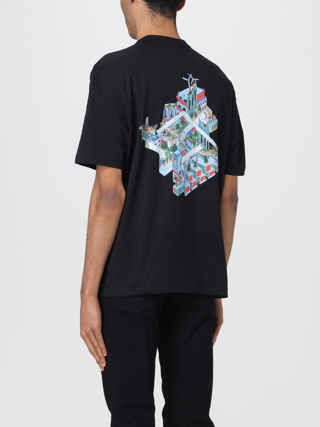 PS PAUL SMITH T-SHIRT: T-shirt herren Ps Paul Smith, Schwarz - Img 2