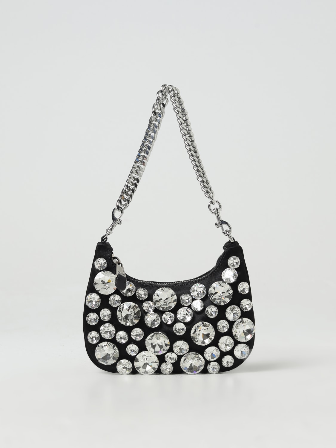 MOSCHINO COUTURE MINI BAG: Crossbody bags woman Moschino Couture, Silver - Img 1