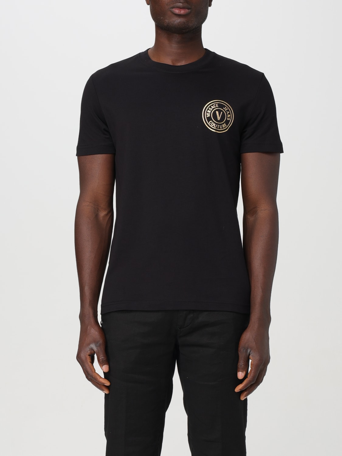 VERSACE JEANS COUTURE T-SHIRT: T-shirt men Versace Jeans Couture, Black - Img 1