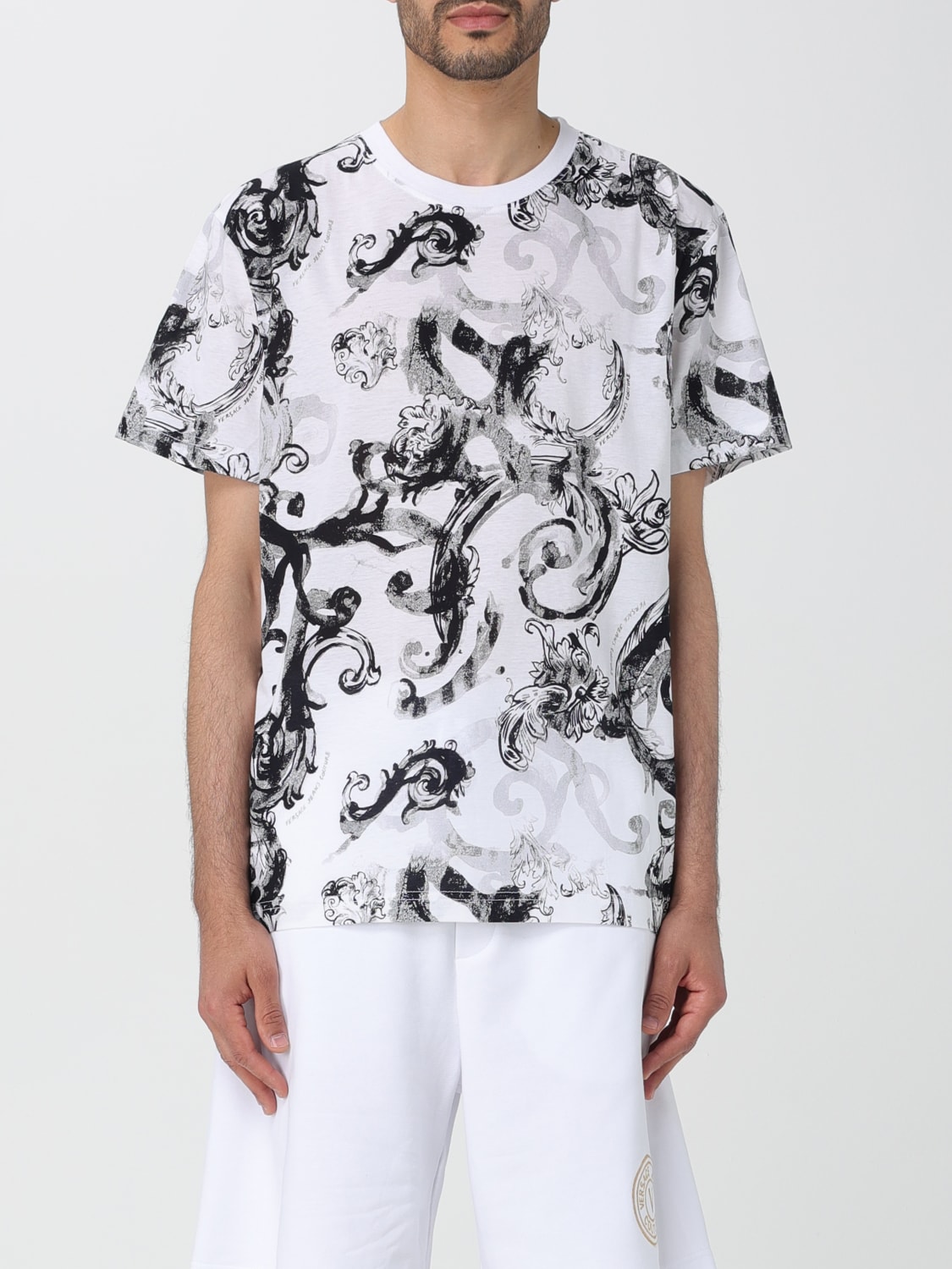 White versace t shirt shops mens