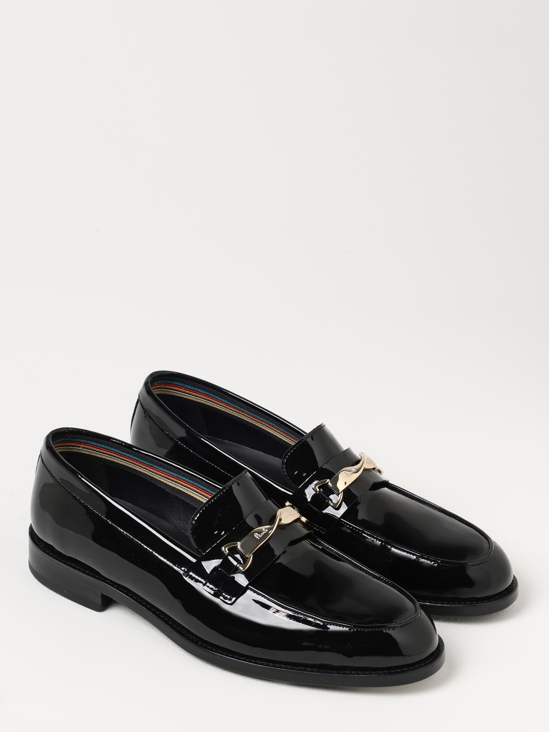 Paul Smith Outlet Chaussures homme Noir Mocassins Paul Smith M1SMON04MPAT en ligne sur GIGLIO.COM