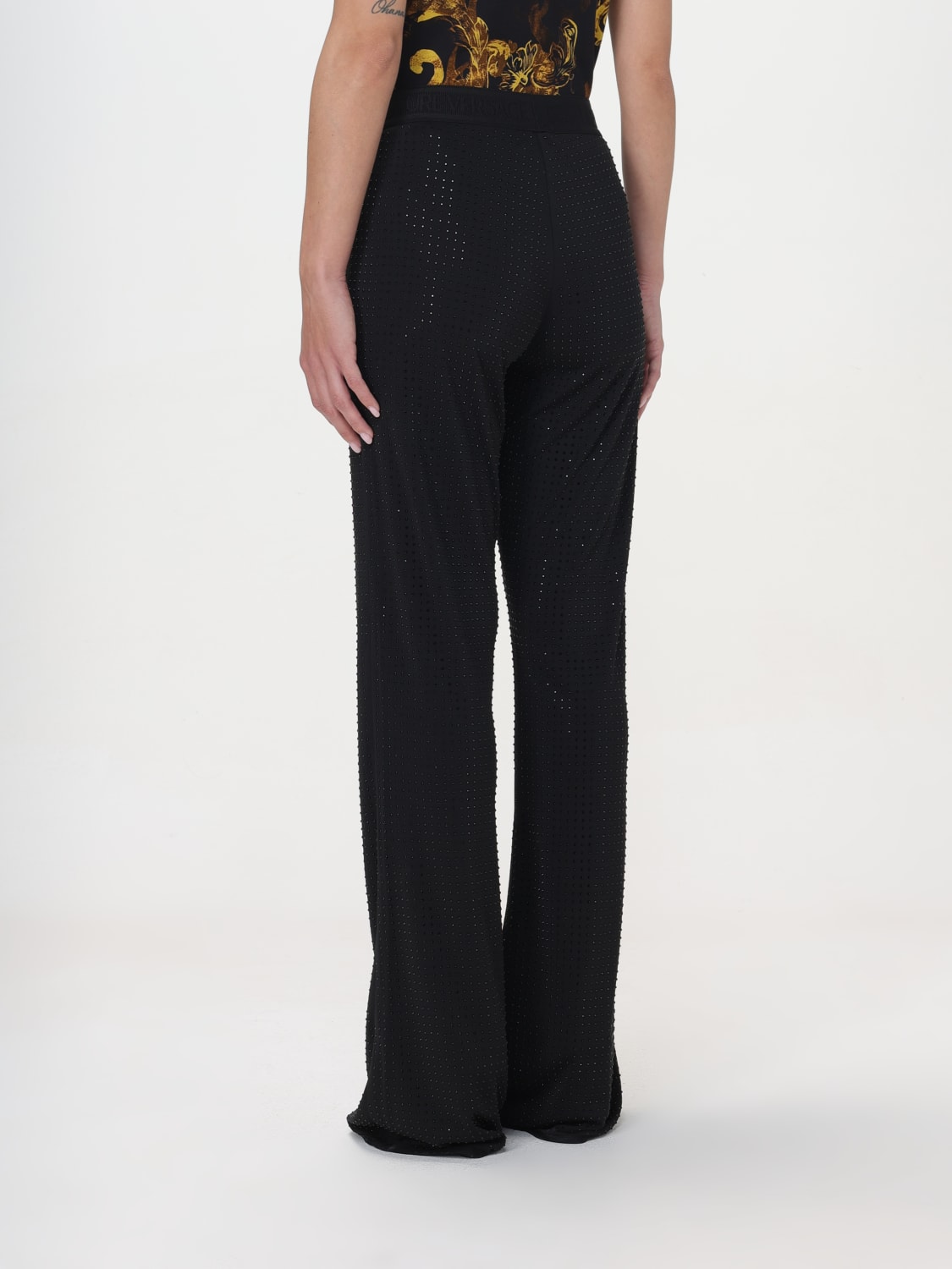 VERSACE JEANS COUTURE PANTS: Pants woman Versace Jeans Couture, Black - Img 2