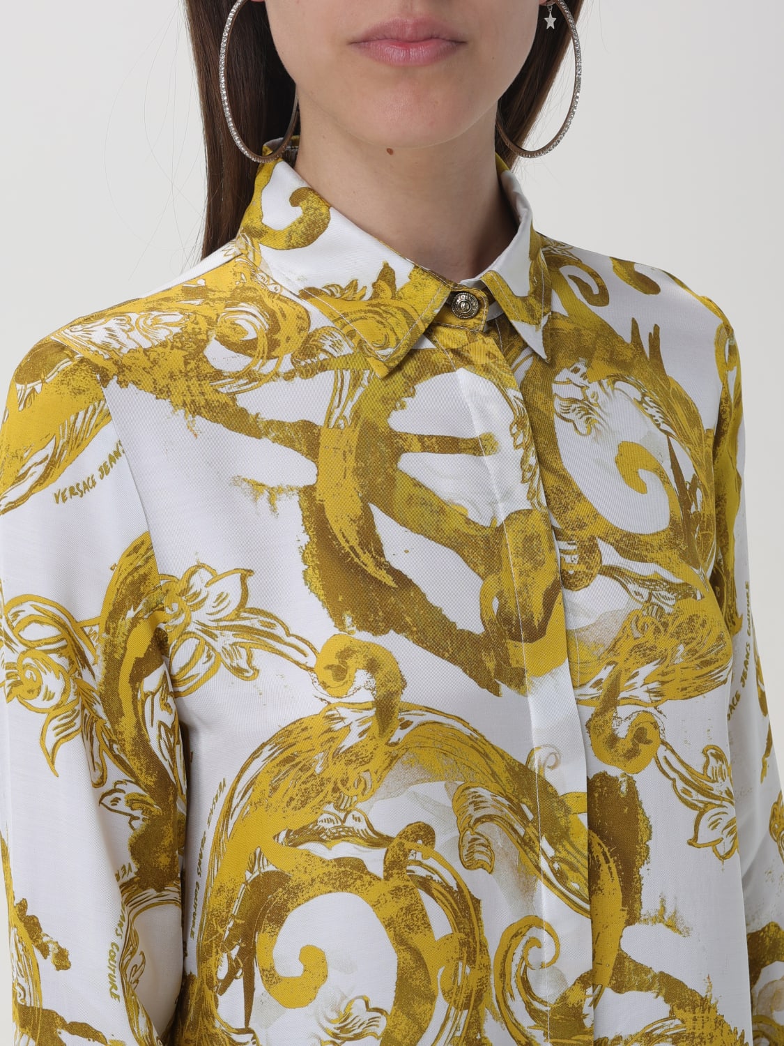 VERSACE JEANS COUTURE SHIRT: Shirt woman Versace Jeans Couture, White - Img 4