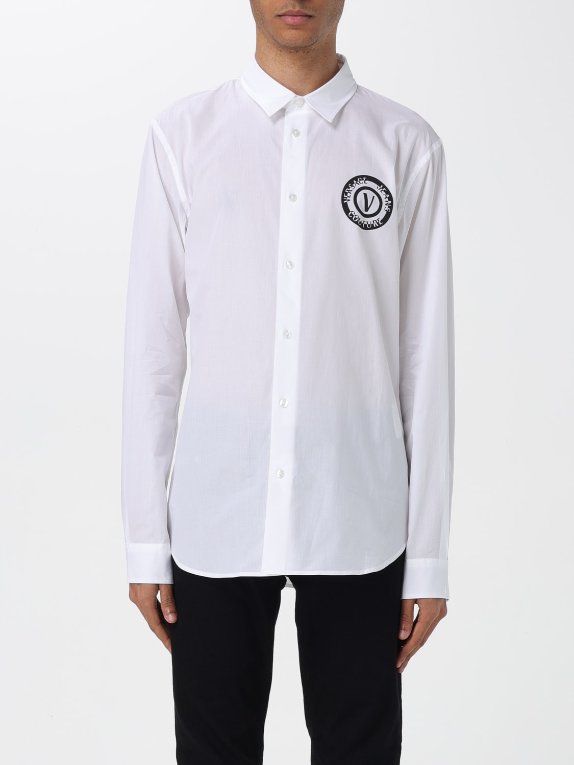 VERSACE JEANS COUTURE CAMISA: Camisa hombre Versace Jeans Couture, Blanco - Img 1