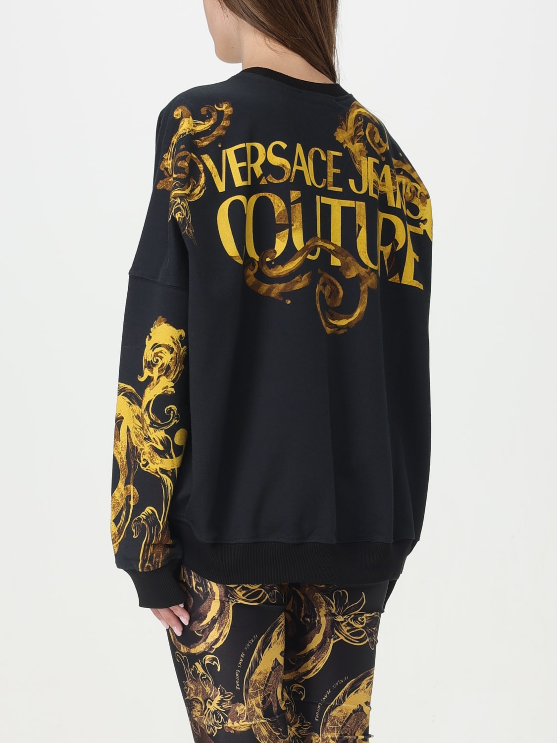 VERSACE JEANS COUTURE SUDADERA: Sudadera mujer Versace Jeans Couture, Negro - Img 2