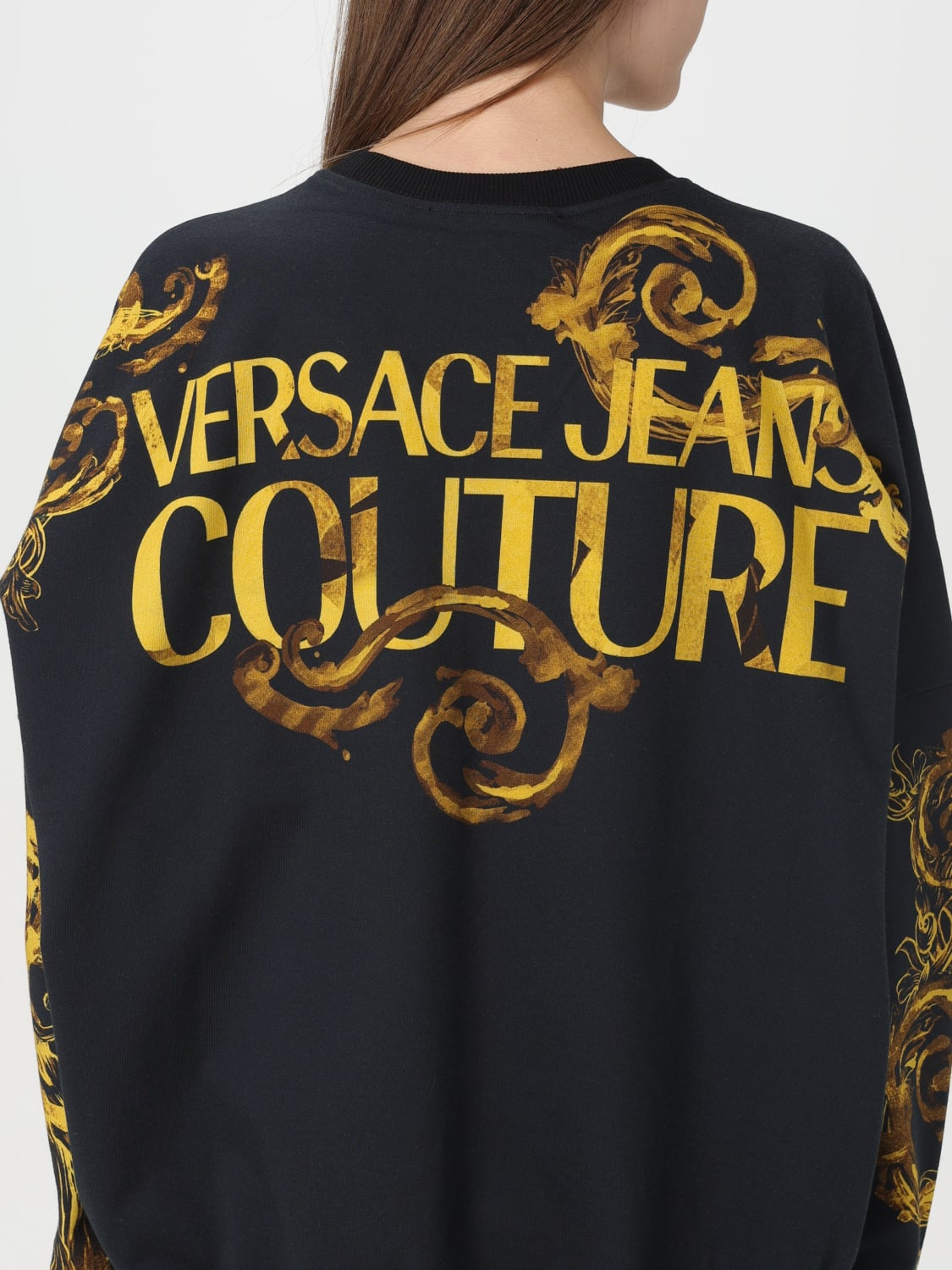 VERSACE JEANS COUTURE SUDADERA: Sudadera mujer Versace Jeans Couture, Negro - Img 3