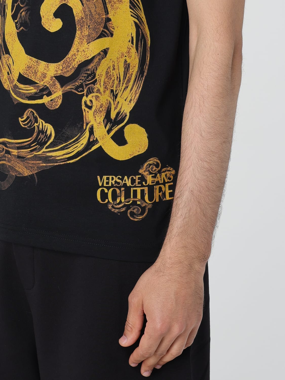 VERSACE JEANS COUTURE T-SHIRT: T-shirt herren Versace Jeans Couture, Gold - Img 3