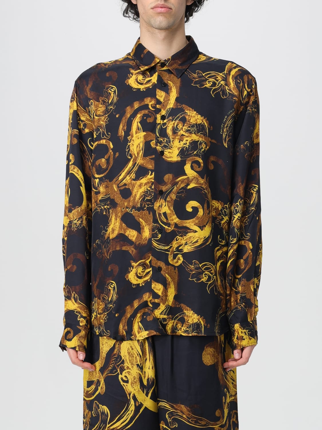 Versace Jeans Couture Outlet: Shirt men - Black | Versace Jeans Couture ...