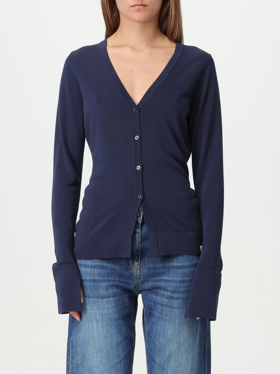 PEUTEREY CARDIGAN: Peuterey women's cardigan, Blue - Img 1