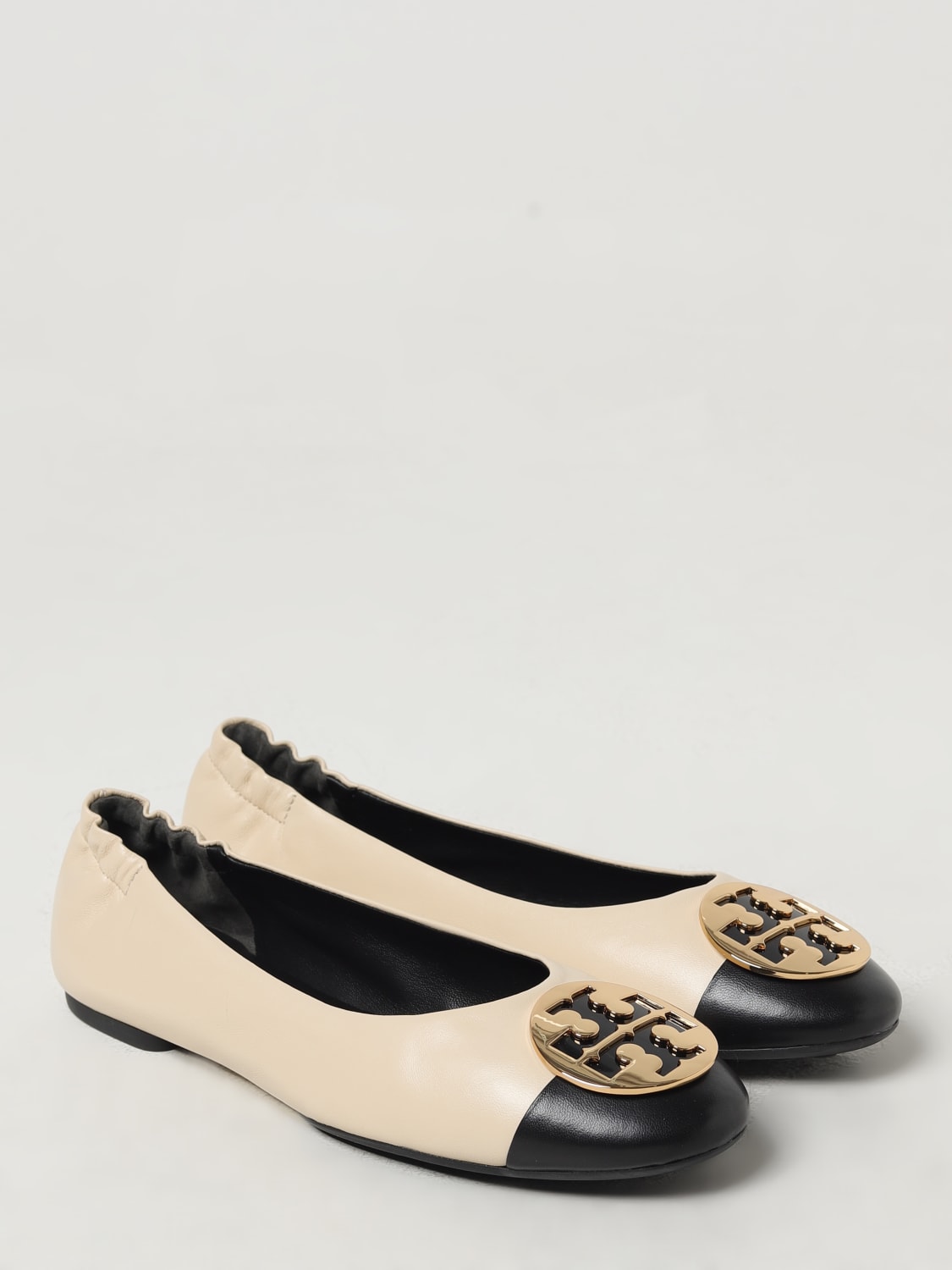 Nude tory burch flats sale