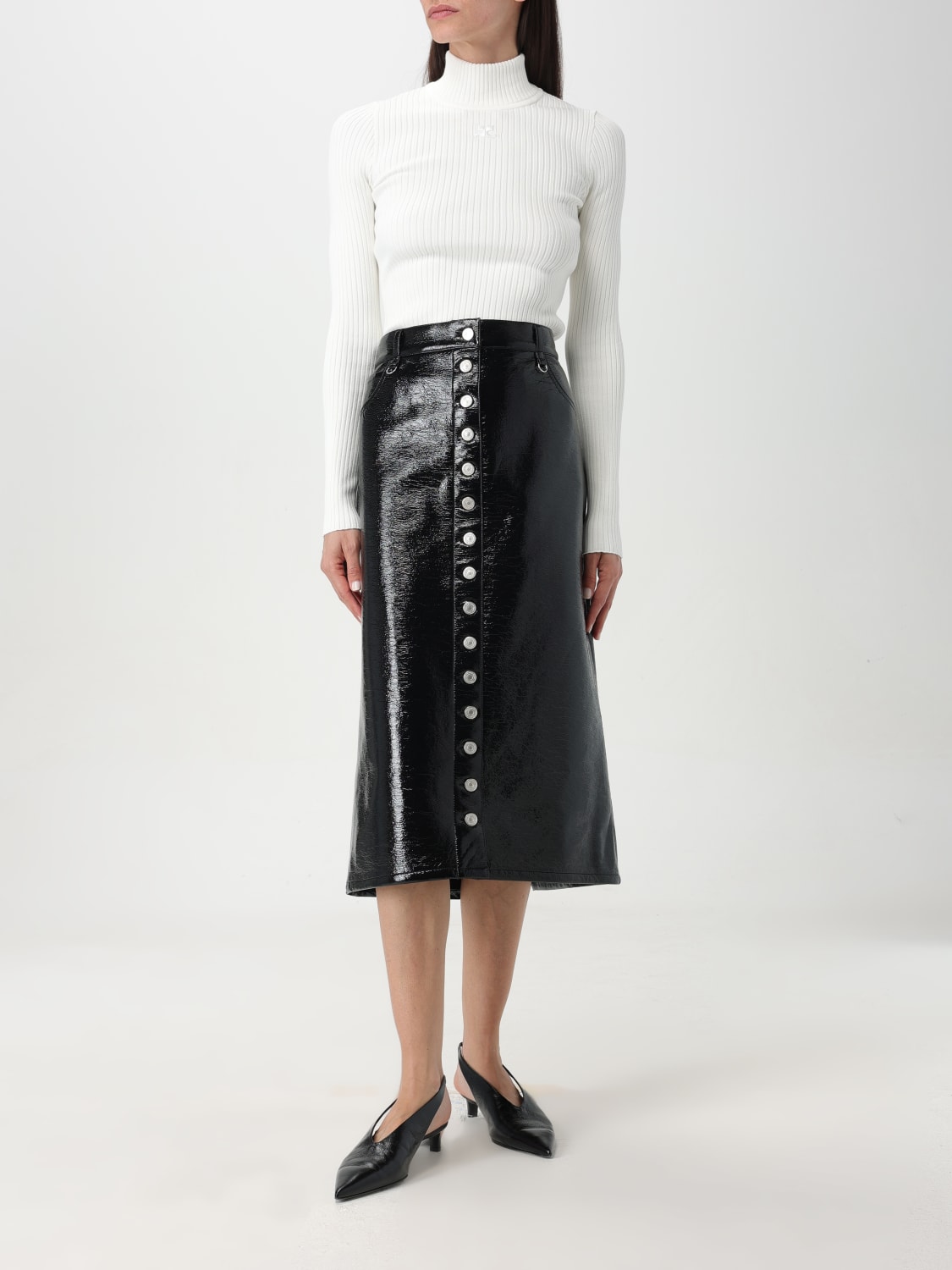 スカート COURREGES Women Skirts 124CJU155VY00149999 Courrèges Outlet: Skirt woman - Black | Courrèges skirt