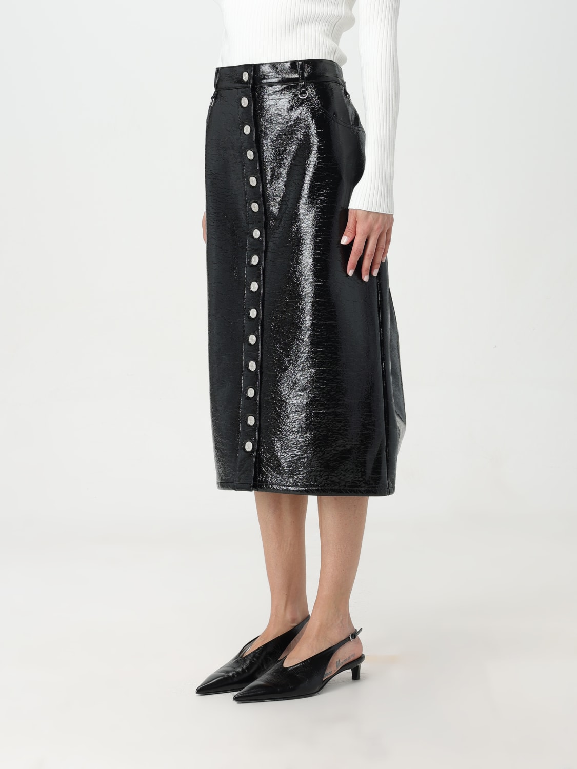 COURRÈGES SKIRT: Skirt woman CourrÈges, Black - Img 4