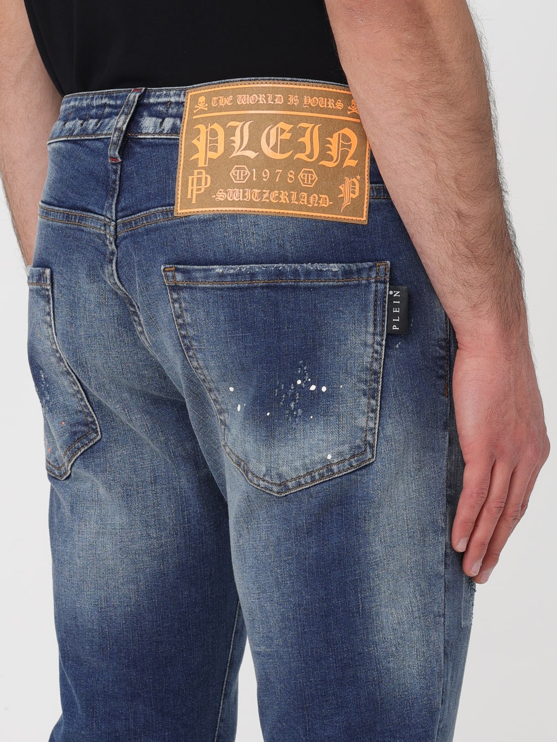 PHILIPP PLEIN JEANS: Jeans men Philipp Plein, Blue - Img 4