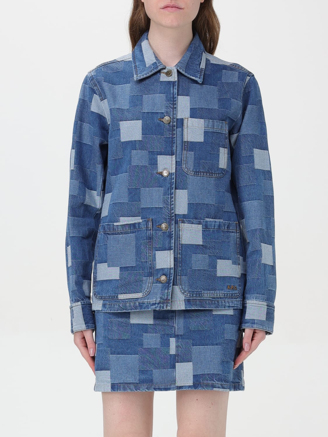 A.P.C. SHIRT: Shirt woman A.P.C., Blue - Img 1