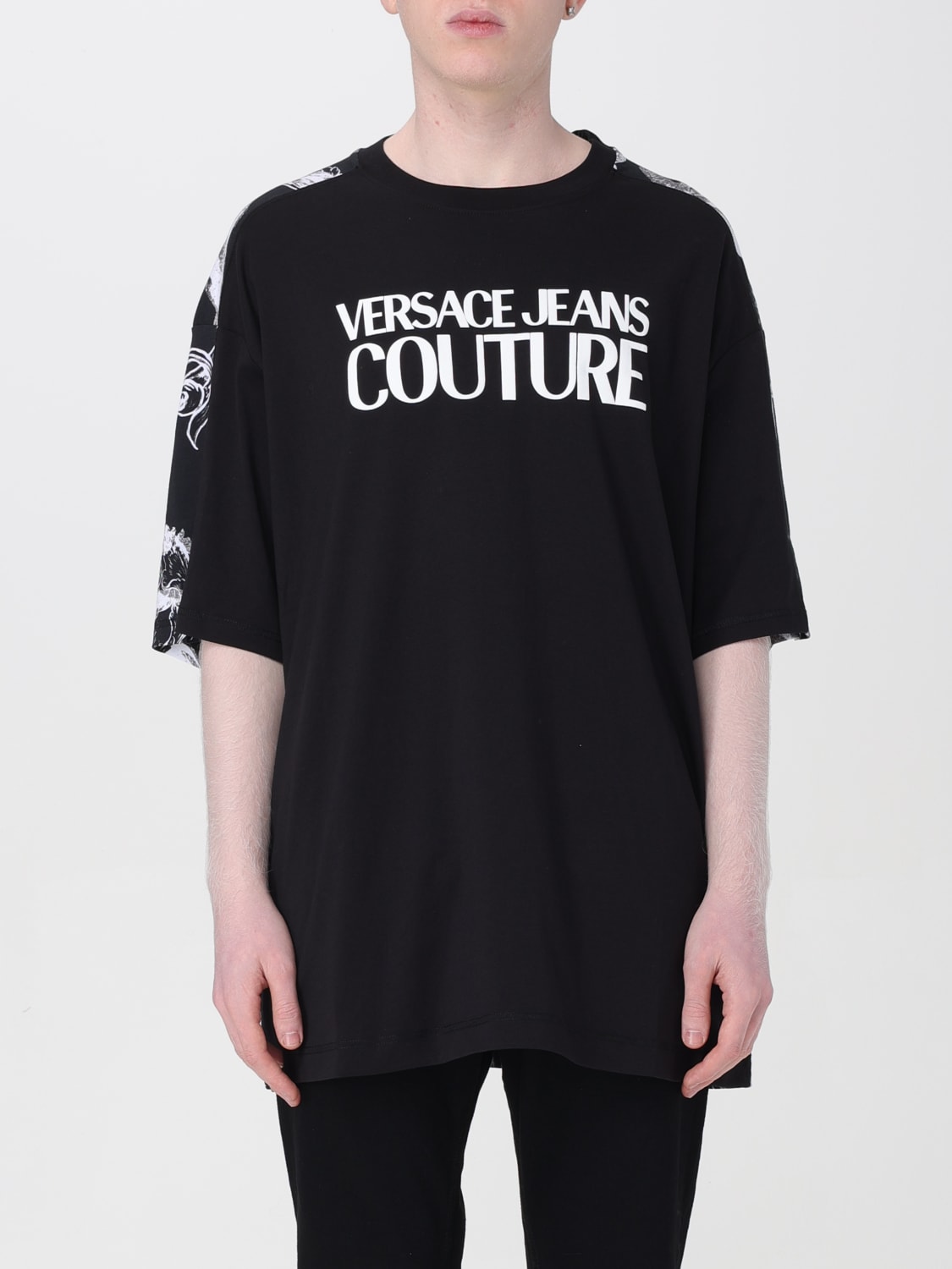 VERSACE JEANS COUTURE T-SHIRT: T-shirt men Versace Jeans Couture, Black - Img 1