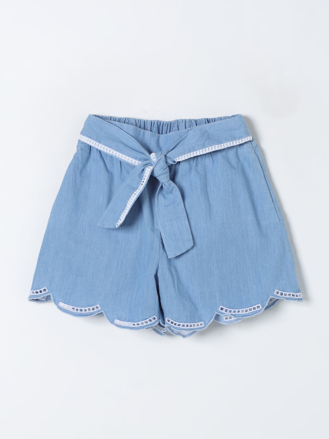 CHLOÉ SHORT: Chloé girls' shorts, Blue - Img 1