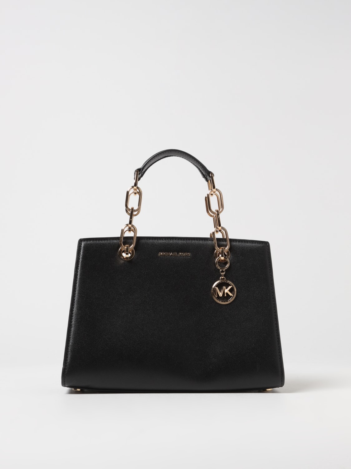 MICHAEL MICHAEL KORS Borsa Cynthia in pelle Nero Borsa A Mano Michael Michael Kors 30S4GCYS2T online su GIGLIO.COM
