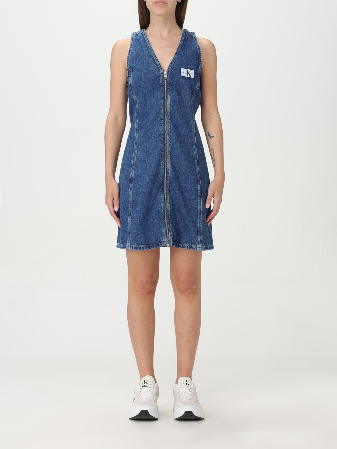 CALVIN KLEIN DRESS: Dress woman Ck Jeans, Denim - Img 1