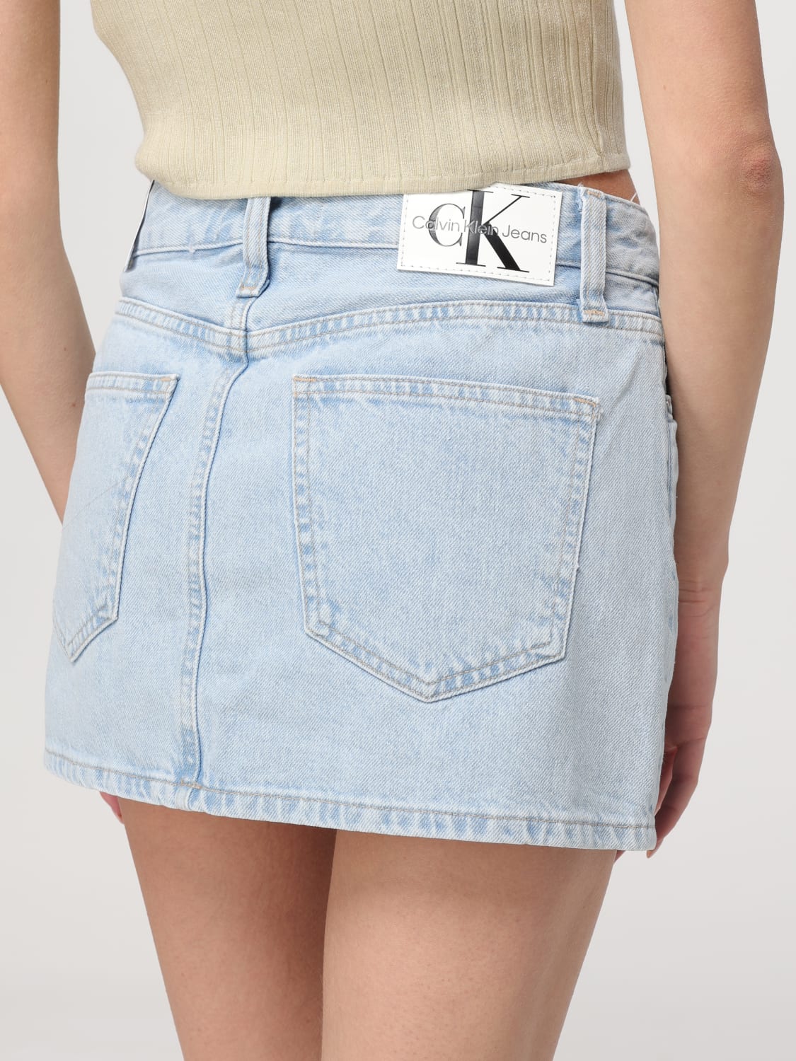 CALVIN KLEIN SKIRT: Skirt woman Ck Jeans, Denim - Img 4