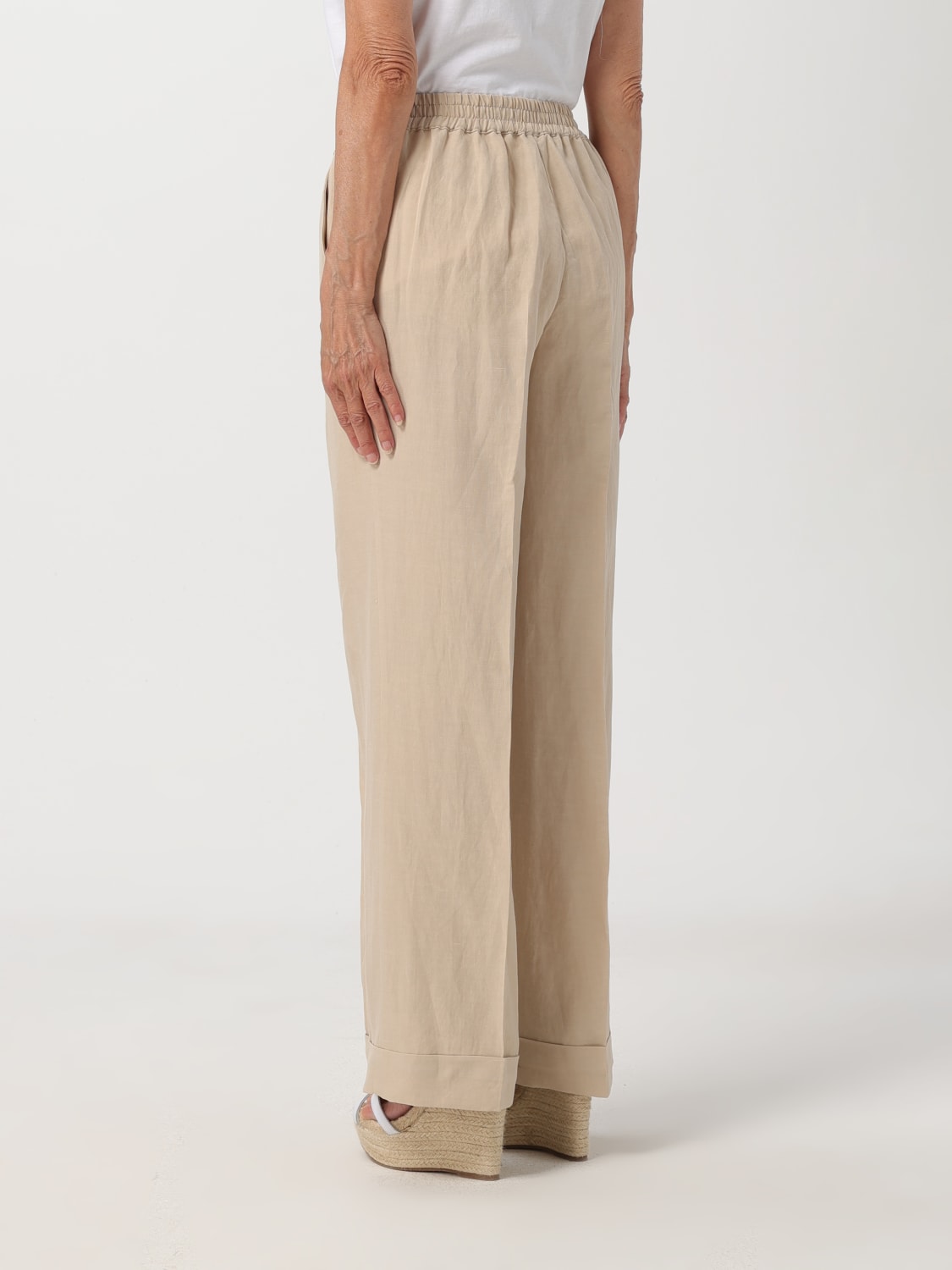 LIU JO PANTS: Pants woman Liu Jo, Sand - Img 2