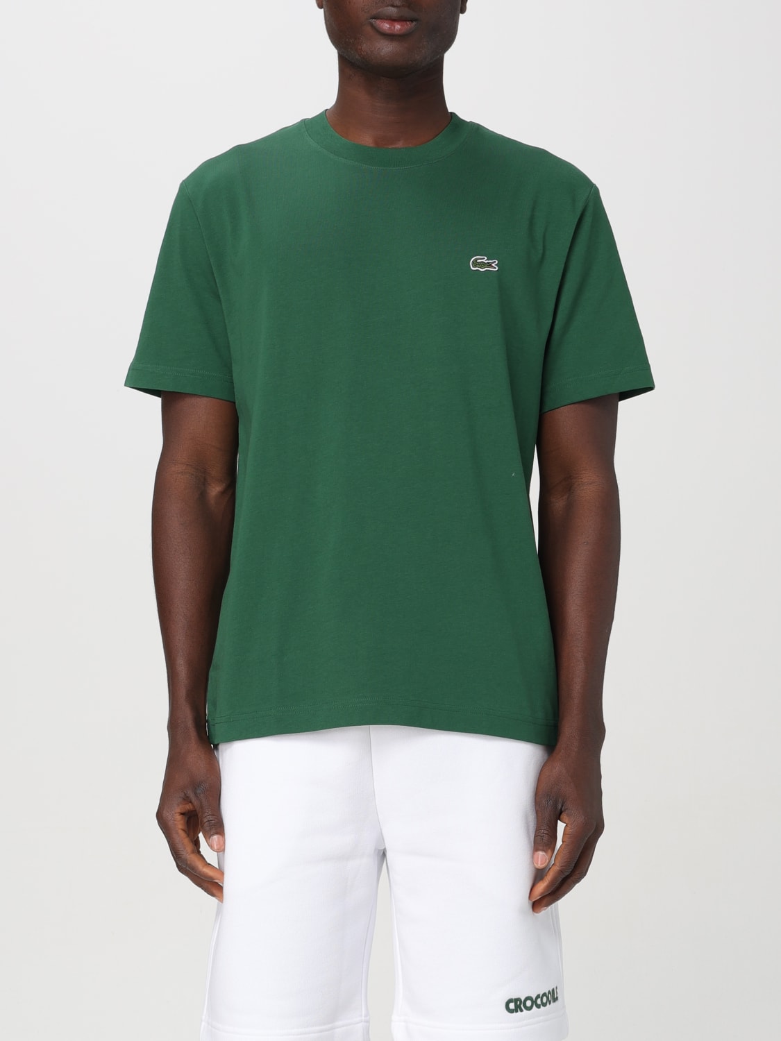 Tシャツ・カットソー LACOSTE Men T-shirt Grass Green TH7318 132 LACOSTE: T-shirt men - Grass Green | Lacoste t-shirt TH7318