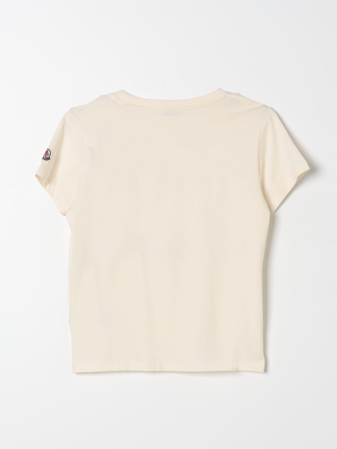 MONCLER T-SHIRT: T-shirt kids Moncler, Cream - Img 2