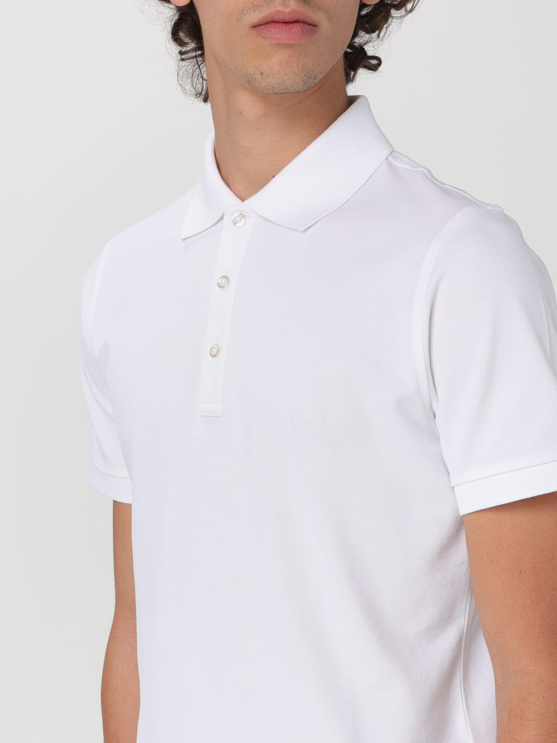 FAY POLO: Polo herren Fay, Weiß - Img 3