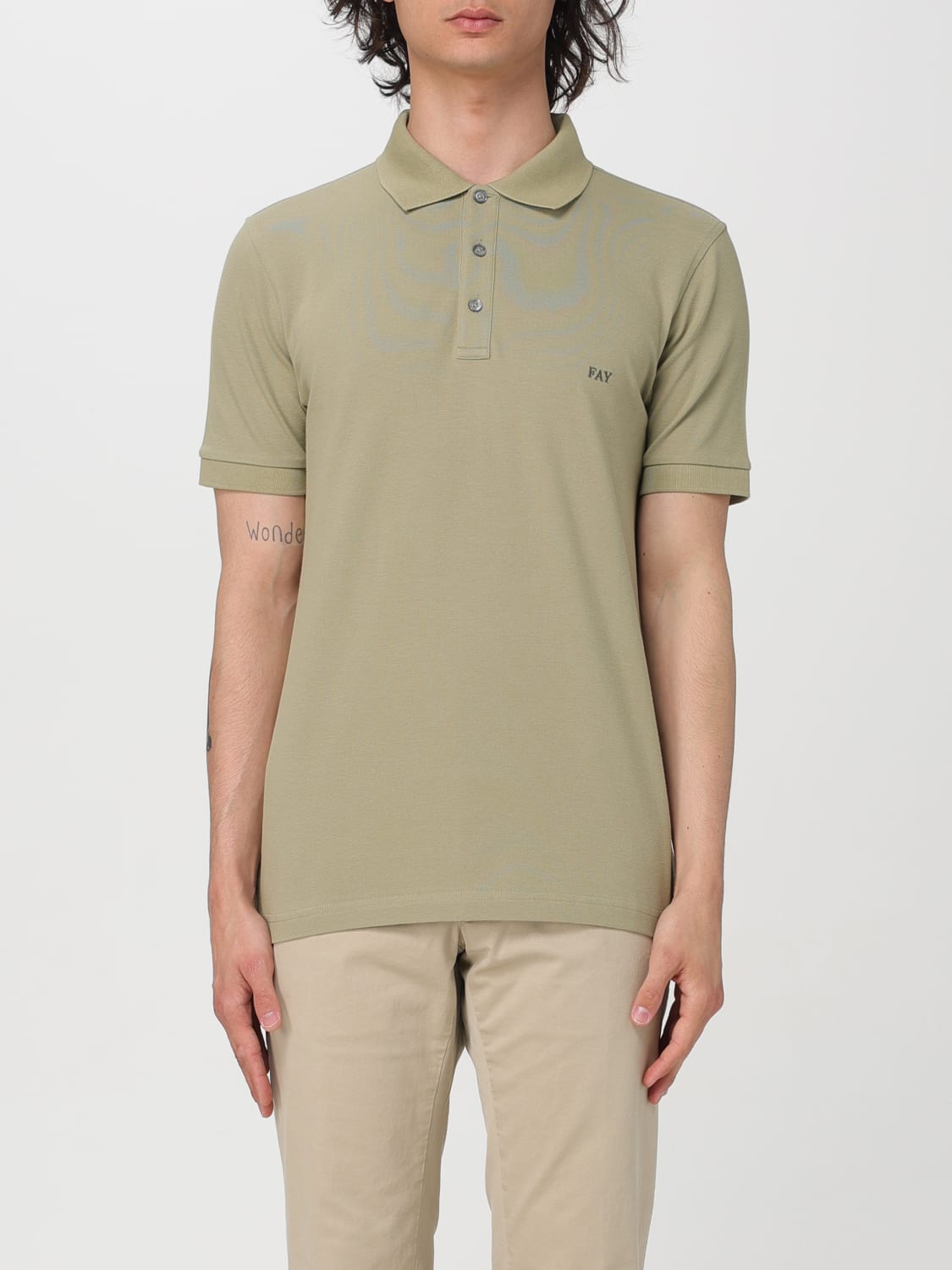 FAY POLO: Polo herren Fay, Military - Img 1