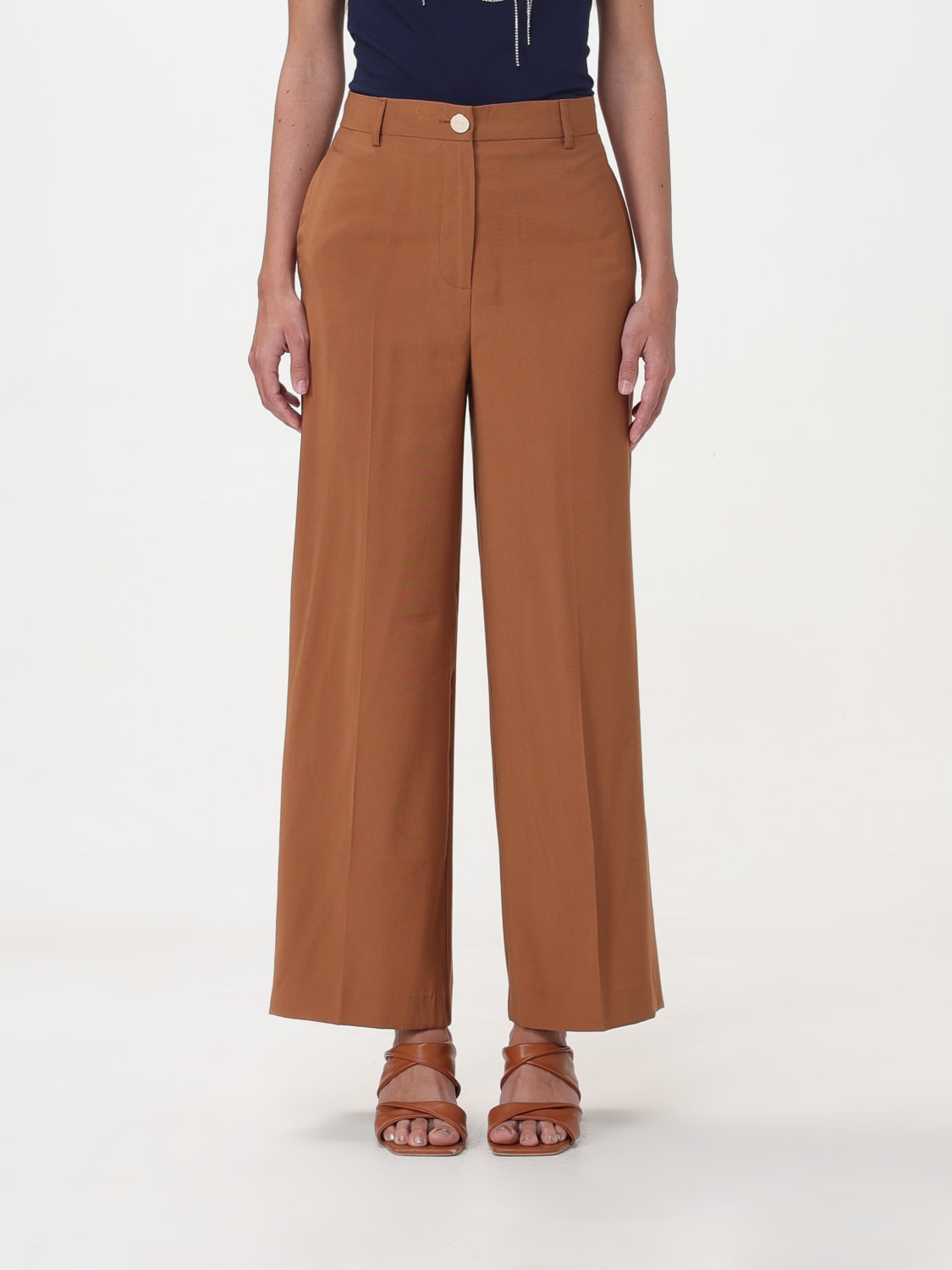 LIU JO PANTS: Pants woman Liu Jo, Bronze - Img 1