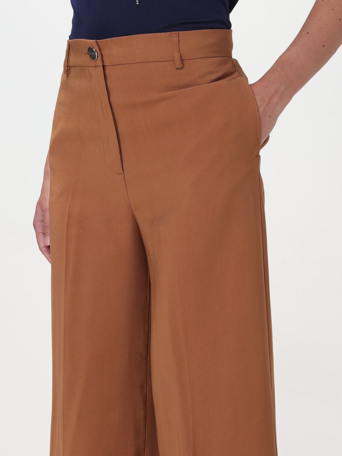 LIU JO PANTS: Pants woman Liu Jo, Bronze - Img 3