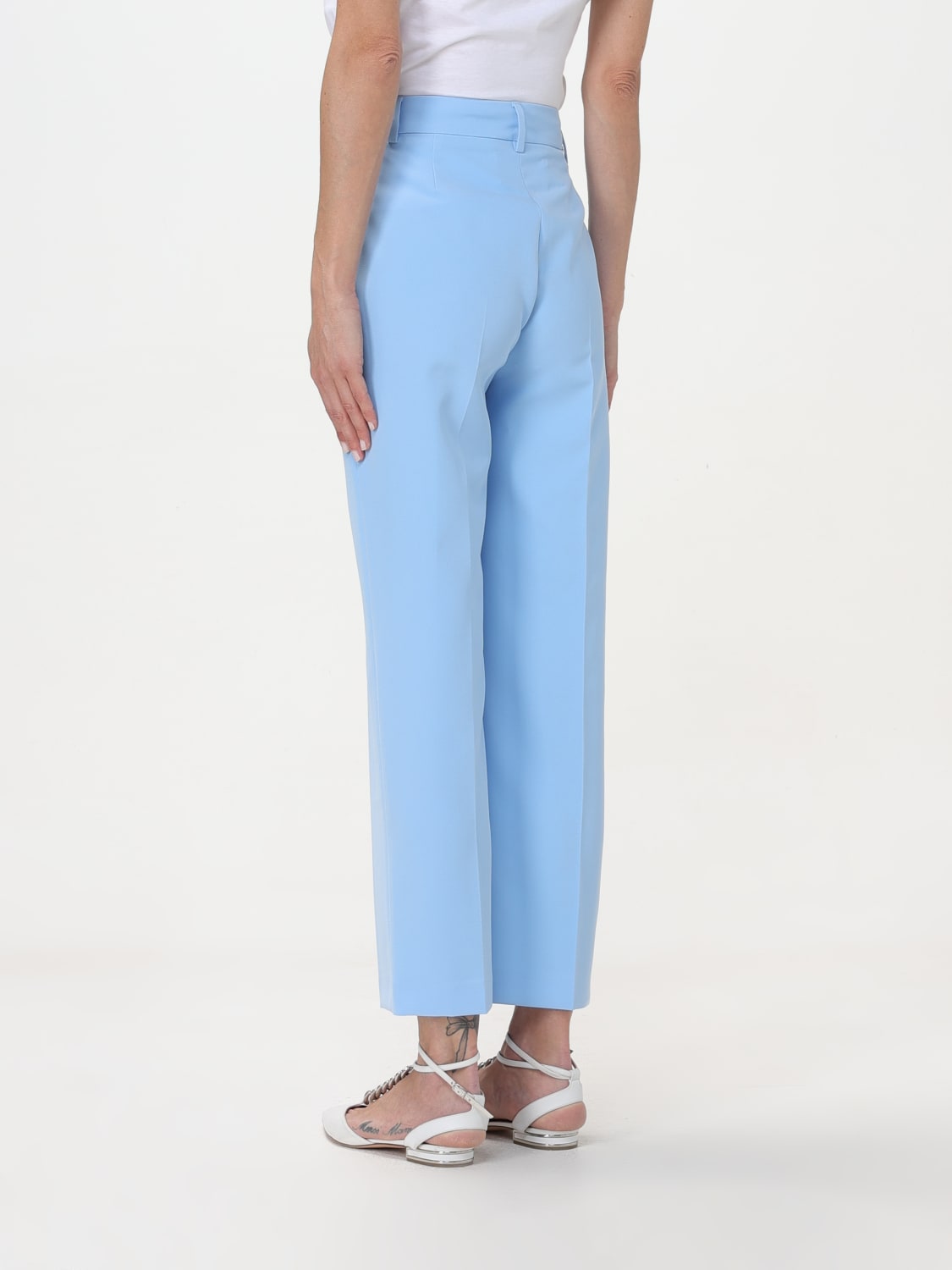 LIU JO PANTS: Pants woman Liu Jo, Sky Blue - Img 2