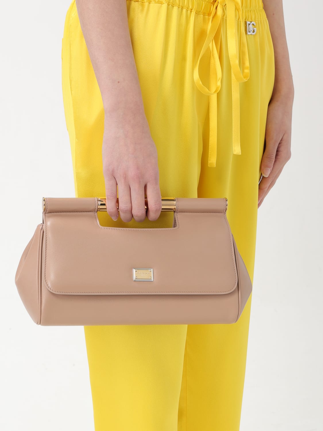 DOLCE & GABBANA HANDTASCHE: Handtasche damen Dolce & Gabbana, Beige - Img 2