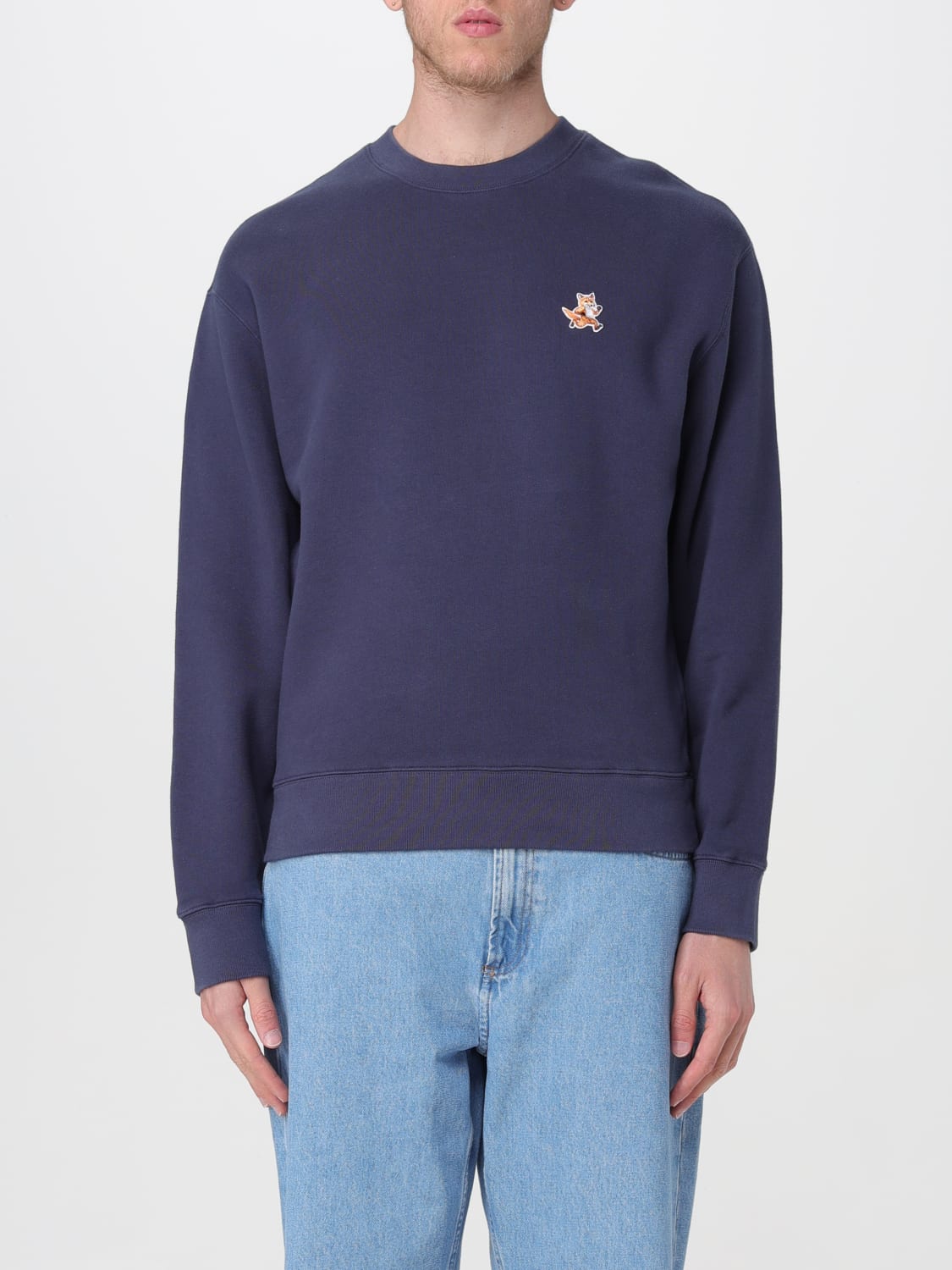 MAISON KITSUNÉ SWEATSHIRT: Sweatshirt men Maison KitsunÉ, Blue - Img 1