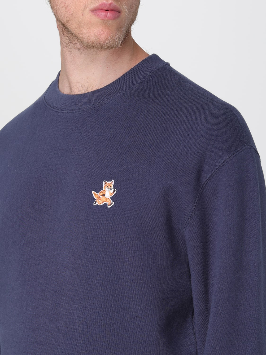 MAISON KITSUNÉ SWEATSHIRT: Sweatshirt men Maison KitsunÉ, Blue - Img 3