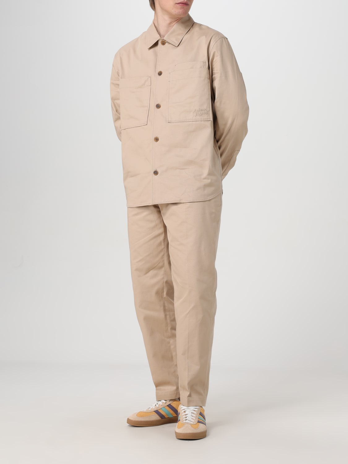 MAISON KITSUNÉ HOSE: Hose herren Maison KitsunÉ, Beige - Img 2